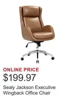 Costco Sealy Jackson Executive Wingback Office Chair offer