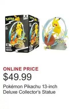 Costco Pokémon Pikachu 13-inch Deluxe Collector's Statue offer