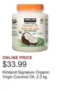 Costco Kirkland Signature Organic Virgin Coconut Oil, 2.3 kg offer