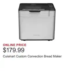 Costco Cuisinart Custom Convection Bread Maker offer