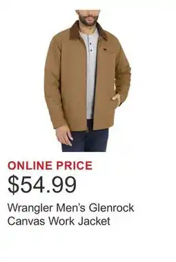 Costco Wrangler Men's Glenrock Canvas Work Jacket offer