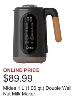 Costco Midea 1 L (1.06 qt.) Double Wall Nut Milk Maker offer