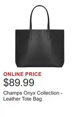 Costco Champs Onyx Collection - Leather Tote Bag offer