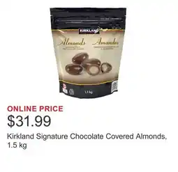 Costco Kirkland Signature Chocolate Covered Almonds, 1.5 kg offer