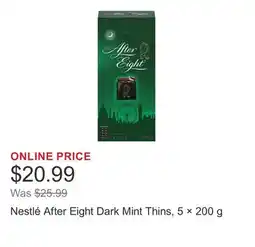 Costco Nestlé After Eight Dark Mint Thins, 5 × 200 g offer