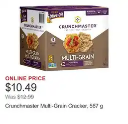 Costco Crunchmaster Multi-Grain Cracker, 567 g offer