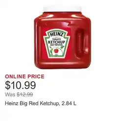 Costco Heinz Big Red Ketchup, 2.84 L offer