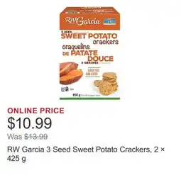 Costco RW Garcia 3 Seed Sweet Potato Crackers, 2 × 425 g offer