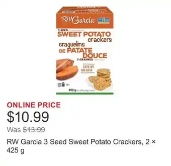 Costco RW Garcia 3 Seed Sweet Potato Crackers, 2 × 425 g offer