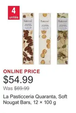 Costco La Pasticceria Quaranta, Soft Nougat Bars, 12 × 100 g offer