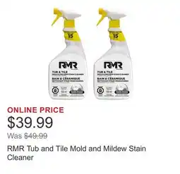 Costco RMR Tub and Tile Mold and Mildew Stain Cleaner offer