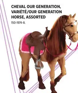 Canadian Tire OUR GENERATION HORSE, ASSORTED offer
