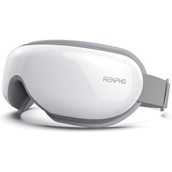 RENPHO Eye Massager with Heat, Compression Bluetooth Music Rechargeable Eye Therapy Massager for Relieve Eye Strain Dark Circ