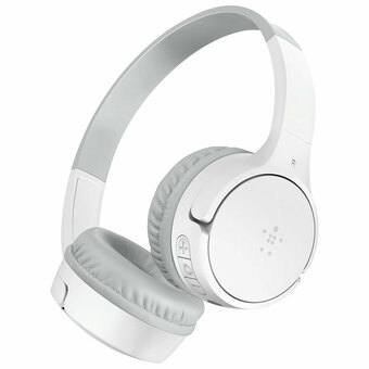 Best Buy Belkin SoundForm Mini On-Ear Bluetooth Kids Headphones - White offer
