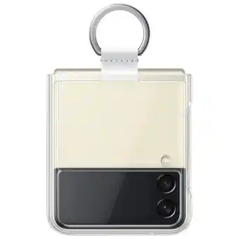 Best Buy Samsung Clear Cover Fitted Hard Shell Case with Ring for Galaxy Z Flip3 5G - Clear offer