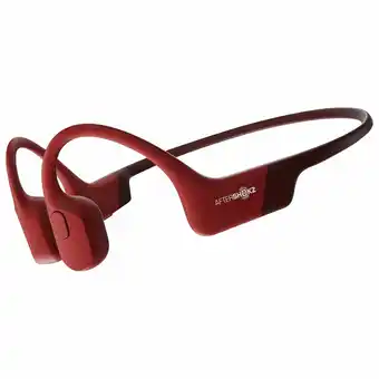 Best Buy AfterShokz Aeropex Bone Conduction Bluetooth Headphones - Solar Red offer