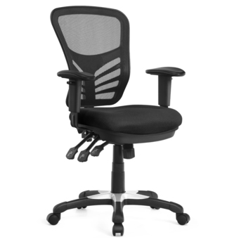 Best Buy Costway Mesh Office Chair 3-Paddle Computer Desk Chair w/ Adjustable Seat offer