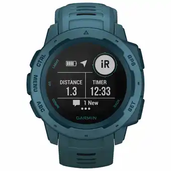 Best Buy Garmin Instinct 45mm GPS Watch with Heart Rate Monitor - Lakeside Blue offer