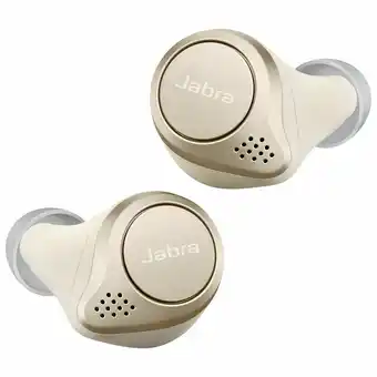 Best Buy Jabra Elite 75t In-Ear Active Noise Cancelling Truly Wireless Headphones - Gold Beige offer