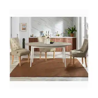 Best Buy Homylin 63" 4-6 Seats Oval Dining Table offer