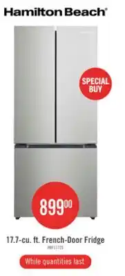 The Brick Hamilton Beach 30 17.7 Cu. Ft French Door Refrigerator with Bottom Freezer - HBF1772 offer