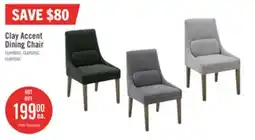 The Brick Clay Dining Chair with Polyester Fabric - Charcoal offer