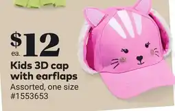 Giant Tiger Kids 3D cap with earflaps offer