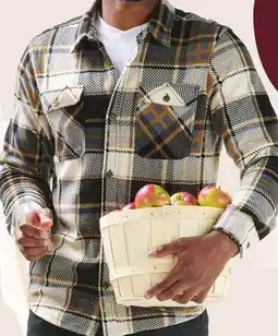Giant Tiger Micropolar plaid shirt offer