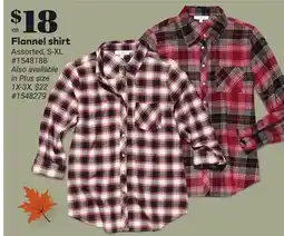 Giant Tiger Flannel shirt offer