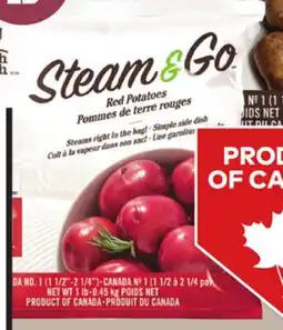 Giant Tiger 1 lb Steam & Go mini red potatoes offer