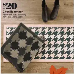 Giant Tiger Chenille runner offer