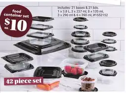 Giant Tiger Food container set offer