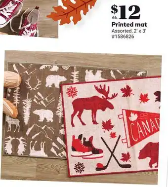 Giant Tiger Printed mat offer