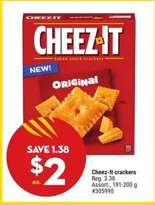 Giant Tiger Cheez-It crackers offer