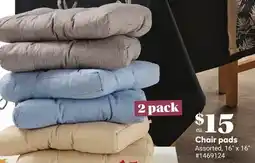 Giant Tiger Chair pads offer