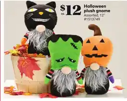 Giant Tiger Halloween plush gnome offer