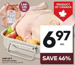 Giant Tiger Fresh whole chicken offer