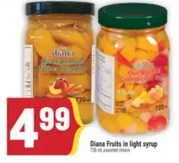 Marché Adonis DIANA FRUITS IN LIGHT SYRUP offer