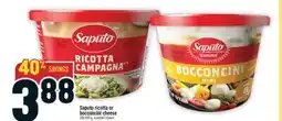 Marché Adonis SAPUTO RICOTTA OR BOCCONCINI CHEESE offer
