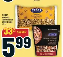 Marché Adonis Cedar walnuts and oriental mixed nuts offer