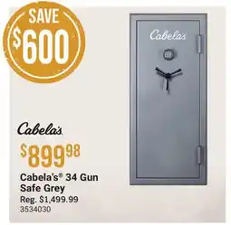 Cabela's Cabela's 34 Gun Safe Grey offer