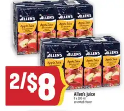 Marché Adonis ALLEN'S JUICE offer