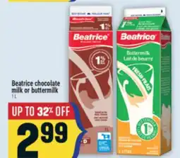 Marché Adonis BEATRICE CHOCOLATE MILK OR BUTTERMILK offer