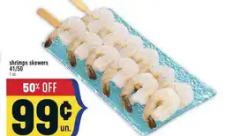 Marché Adonis SHRIMPS SKEWERS 41/50 offer