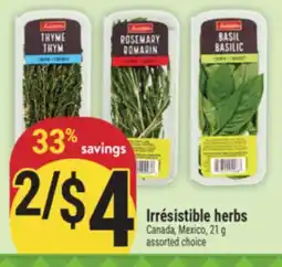 Marché Adonis IRRÉSISTIBLE HERBS offer