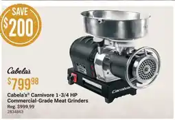 Cabela's Cabela's Carnivore 1-3/4 HP Commercial-Grade Meat Grinders offer