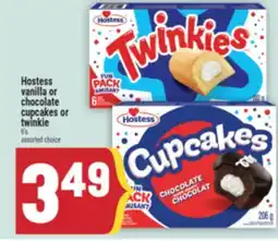 Marché Adonis HOSTESS VANILLA OR CHOCOLATE CUPCAKES OR TWINKIE offer