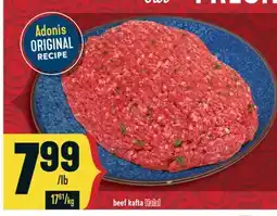 Marché Adonis BEEF KAFTA HALAL offer