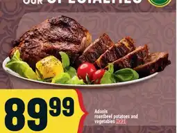 Marché Adonis ADONIS ROASTBEEF POTATOES AND VEGETABLES offer