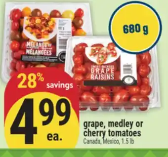 Marché Adonis GRAPE, MEDLEY OR CHERRY TOMATOES offer